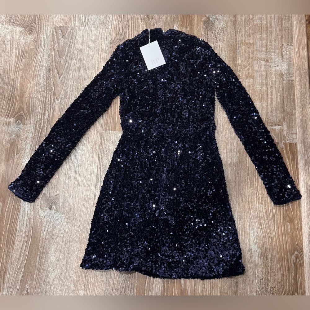Rachel Parcell Sequin Ruched Mini Dress - Picture 6 of 6